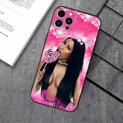 Nicki Minaj Pink Friday 2 Silicone Black Phone Case for iPhoneX (Z1)