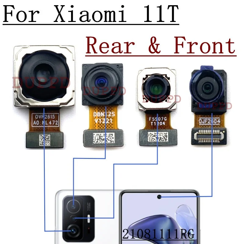100%Tested Back Big Rear Main Camera Module For Xiaomi Mi 11T Pro