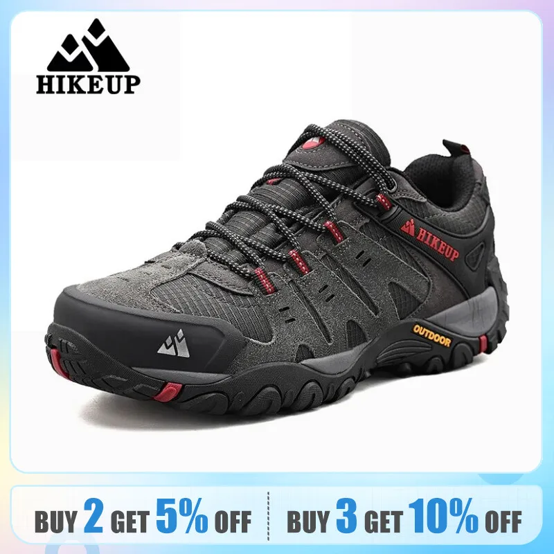 Scarpe Da Trekking Uomo Donna Impermeabili - Antiscivolo, Traspiranti, Collo Alto, Verde Mimetico Taglia 44
