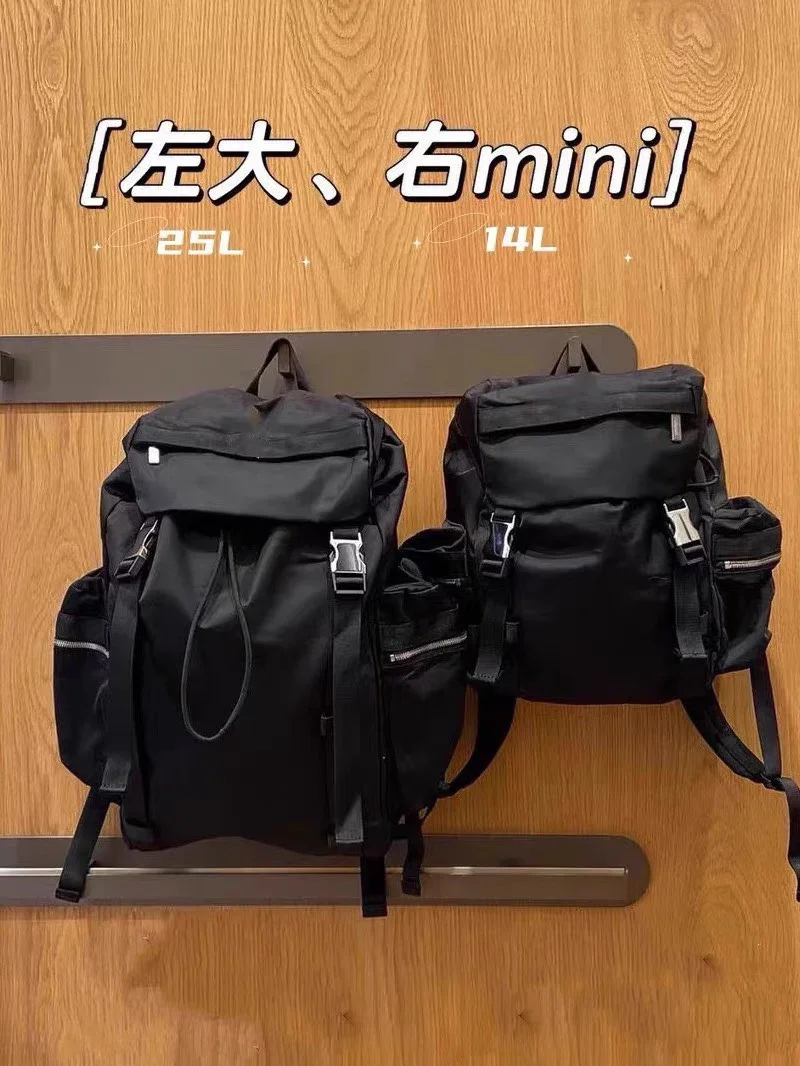 

Lulu logo new ultra light and large capacity 14L/25L backpack, yoga bag, travel hiking bag