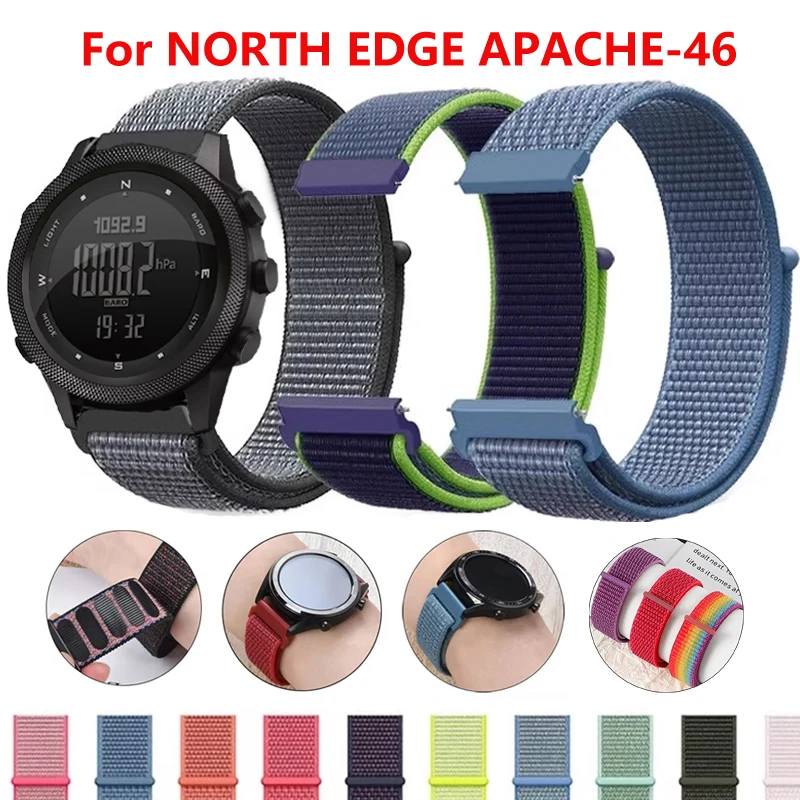 Sporty 22mm Breathable Nylon Loop Watch Bracelet Wristband