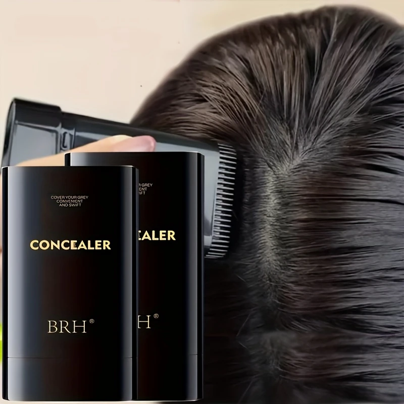 2 in 1 Hair Dye Stick with Comb Quick Gray Coverage Easy Application Long Lasting Temporary Coloring Pen