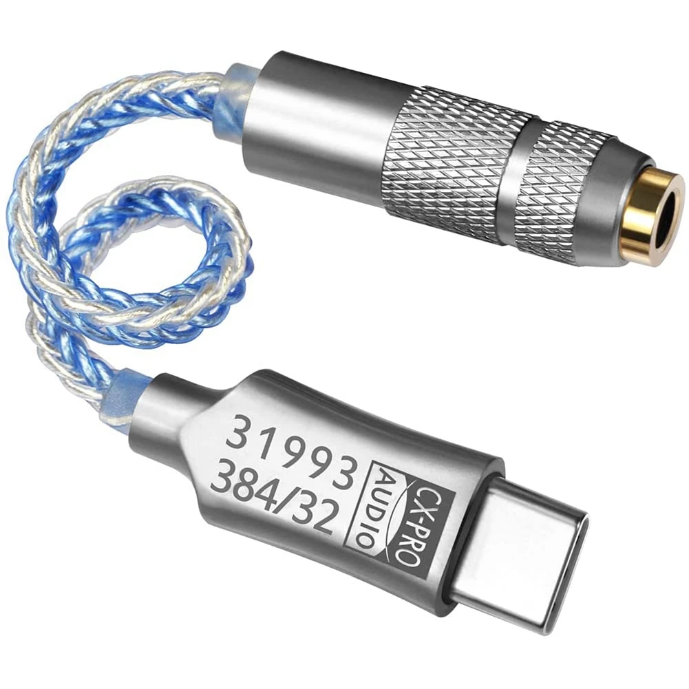 Type-C to 3.5mm Adapter HiFi Digital Headphone Amplifier CX31993 Chip DAC Audio Decoding Cable for ȵ̵ Win10