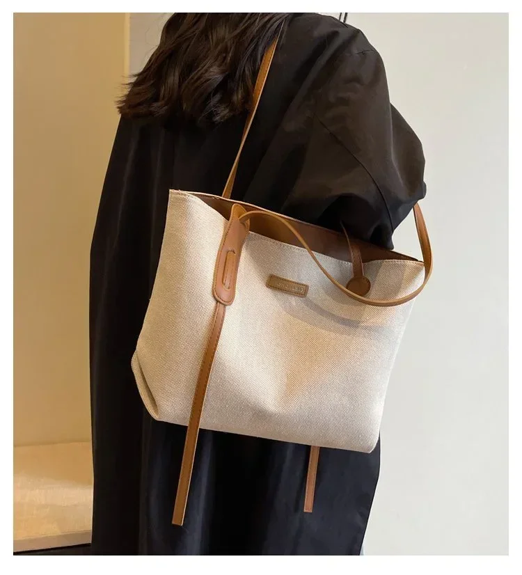 

Fashionable large capacity women's shoulder bag tote bag