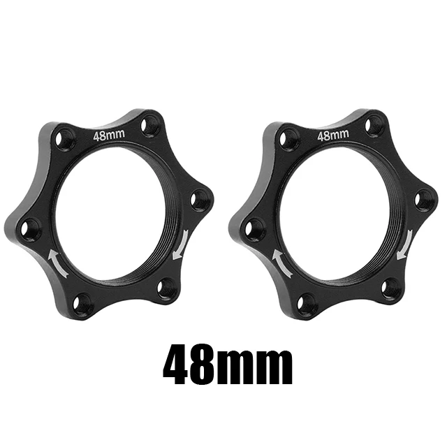 4 Pezzi Adattatori Flangia Per Rotore Freno A 6 Bulloni – Mozzo Filettato Ruota Libera In Lega Di Alluminio, Diametro 44mm