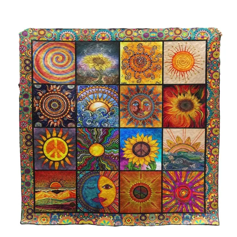 Flannel Air Conditioning Blanket Living Room Sofa Decoration Leisure Throw Blanket Digital Printing Double-sided Fleece Blanket 6