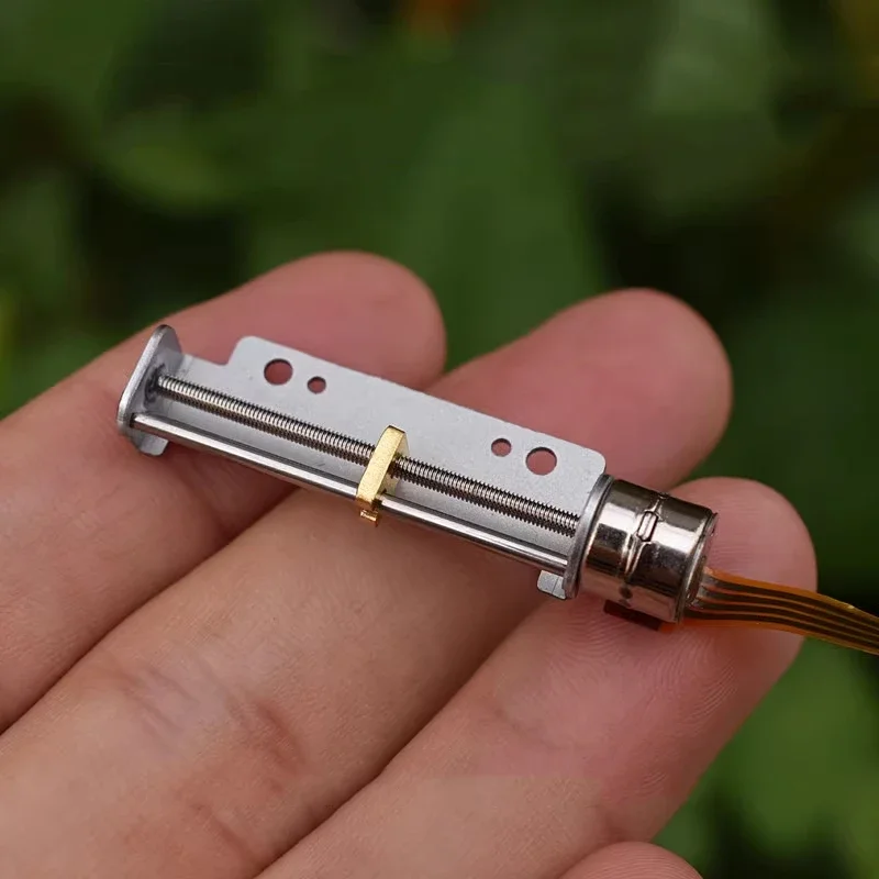 Mini Tiny 8MM 2-Phase 4-Wire Linear Stepper Motor Stepping Motor Precision Lead Screw Shaft Metal Slider Nut Moving Block