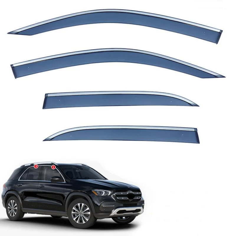 Window Visor Side Window Deflector Rain Guard Awnings & Shelters For