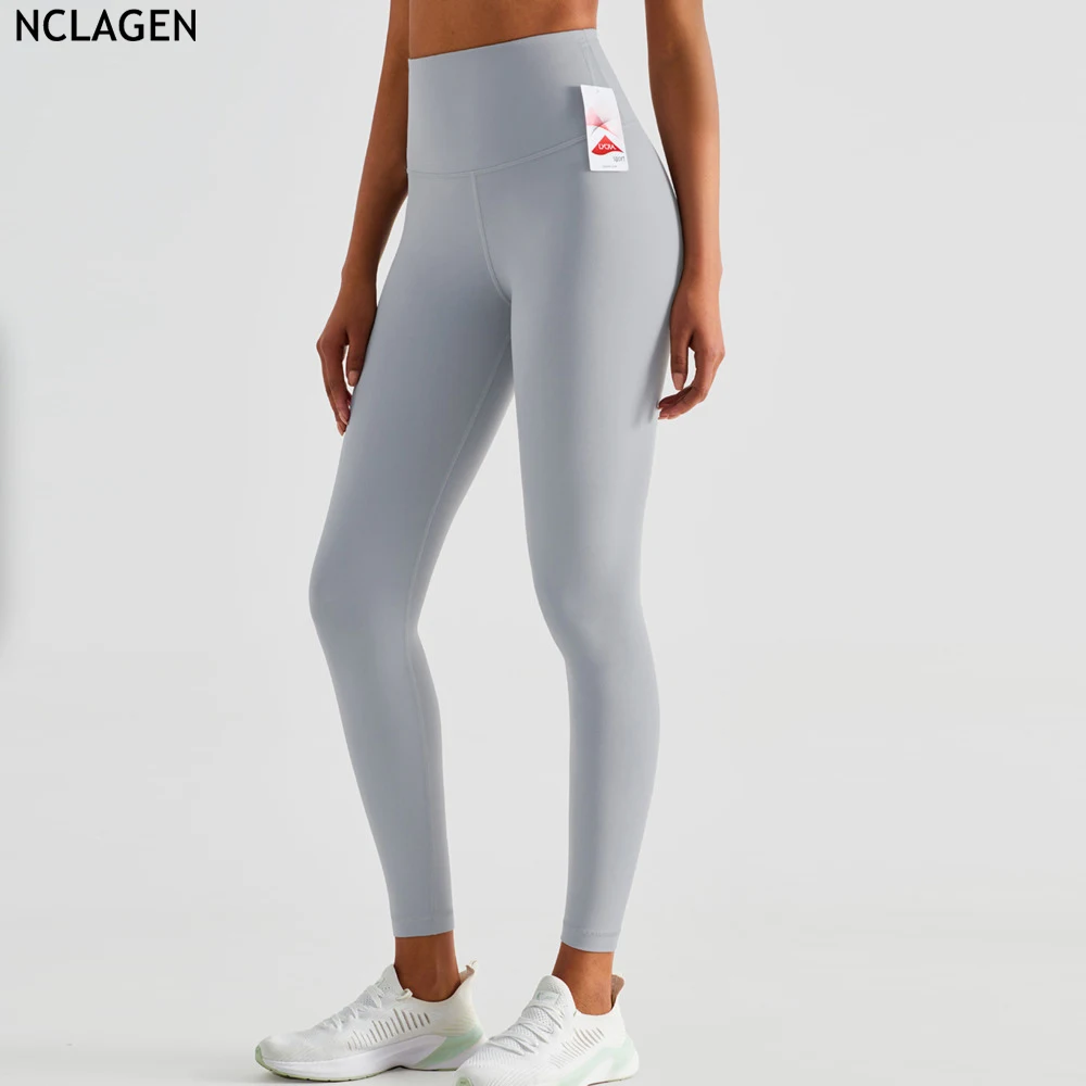 

NCLAGEN Yoga Pants Women's High Waist Sport Fitness Pants Women's Workout Tights Gym Running Squat Proof Naked-Feel Leggings