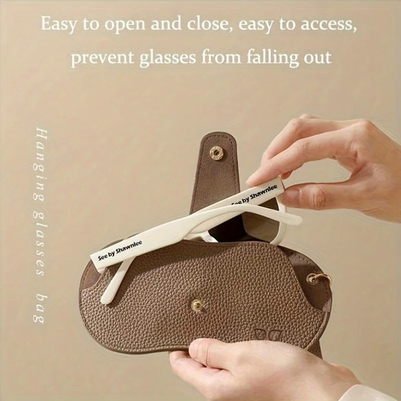 Korean Style PU Leather Sunglasses Pouch and Protector