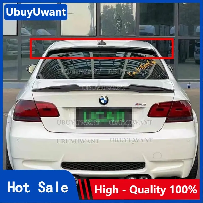 For Bmw E92 Series 2 Door Coupe E92 M3 Abs Black / Real Carbon Fiber Roof Spoiler 2005 - 2012