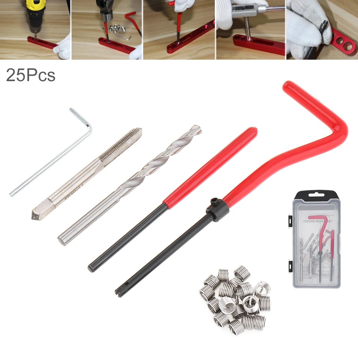 25pcssetHighspeedSteelMetricM5x08ThreadRepairInsertKitwTap.jpg