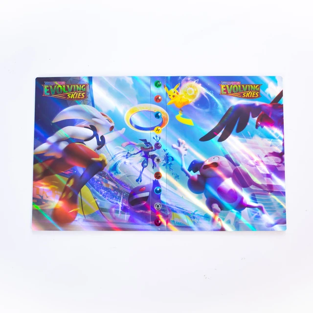 Pokemon Album 3D Holographic 240pcs Pikachu Charizard Shining Map Collections Notebook Binder Folder Holder Book Cards Protector Flash 100