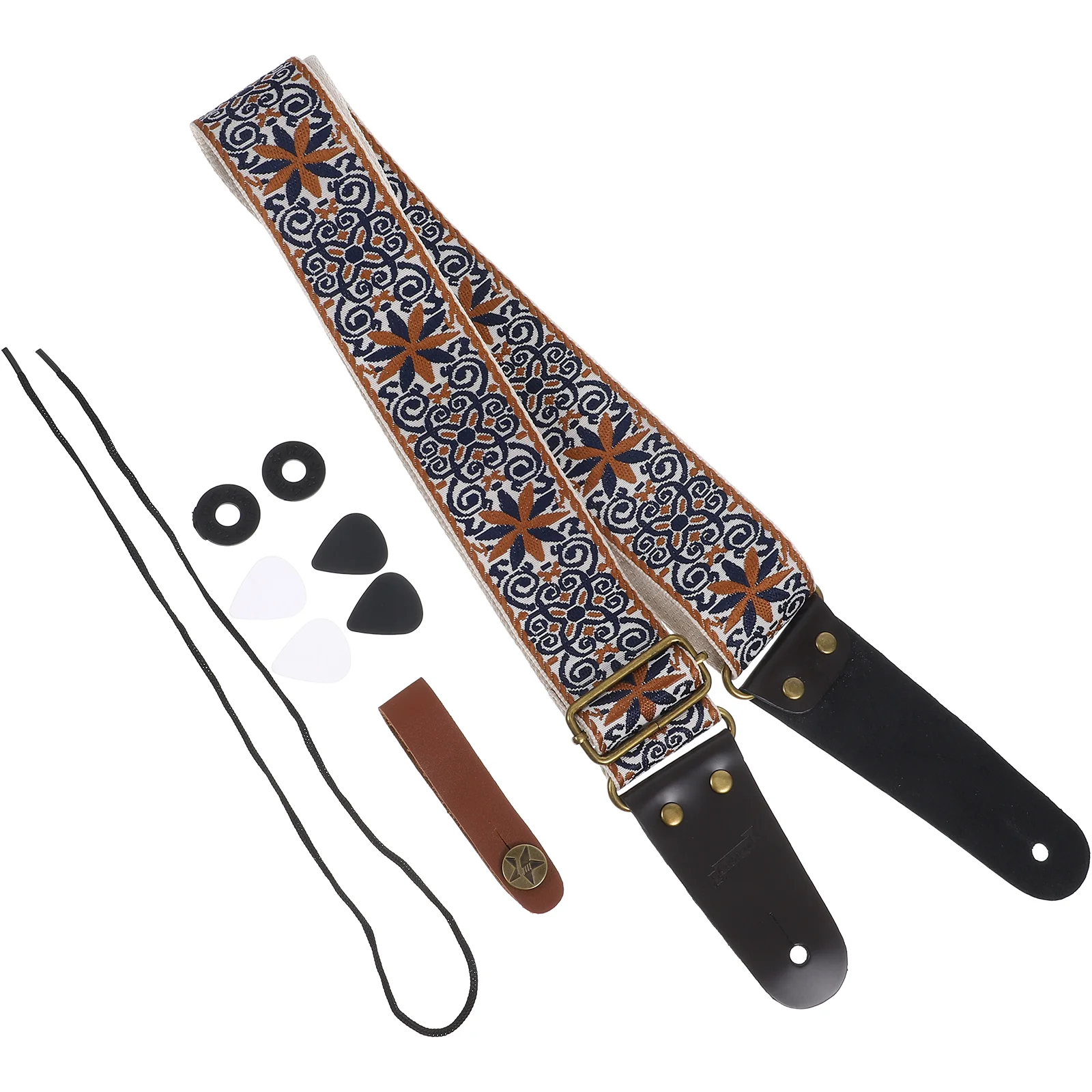 

1 Set of Guitar Shoulder Belt Portable Bass Shoulder Strap Adjustable Practical Guitar Strap