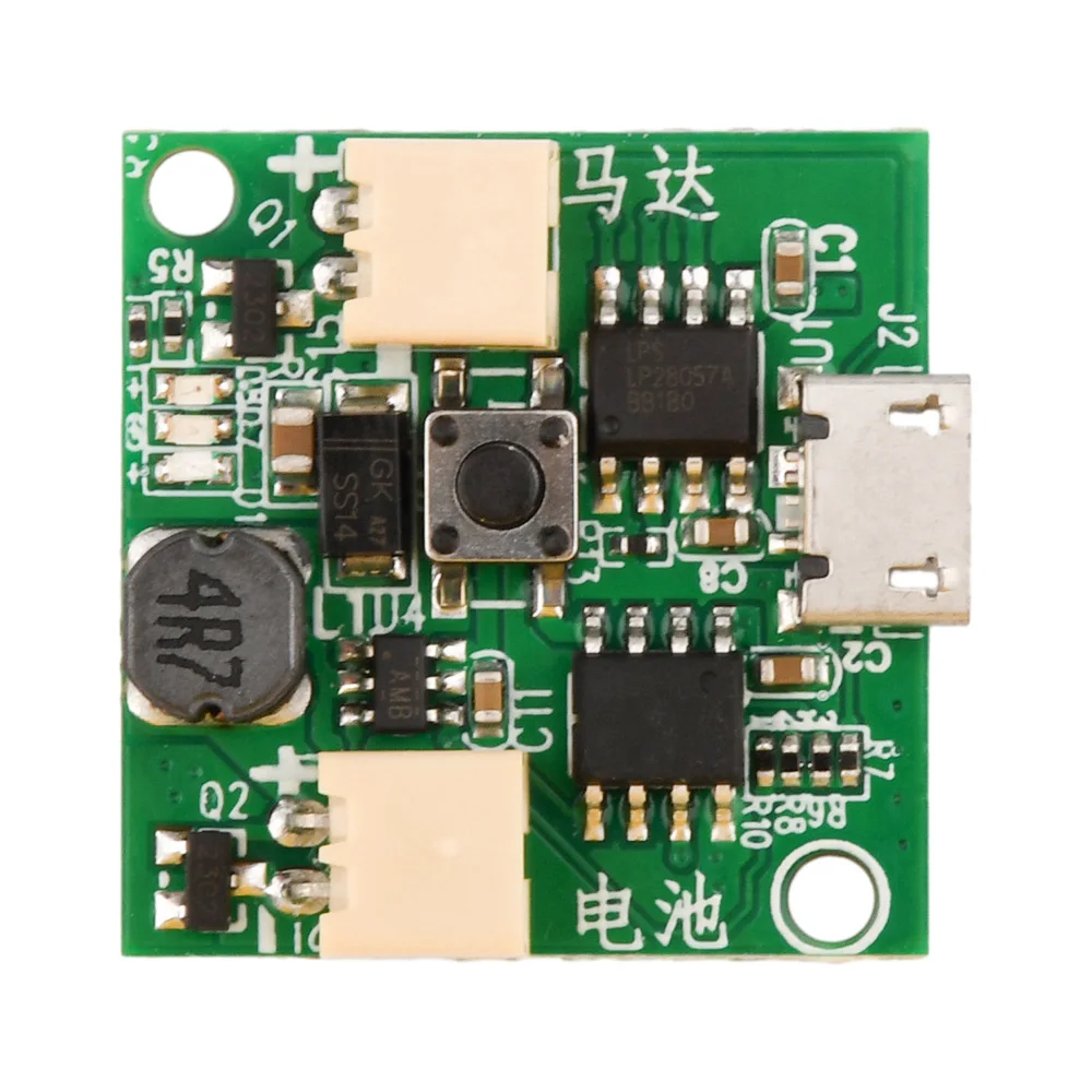 USBSmallFanCircuitBoard37VBatteryChargerModuleMicroUSBFan
