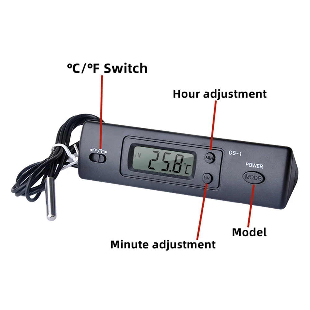 DS1CarThermometerLCDDisplayCFClockTemperatureSensorControllerIndoorOutdoor