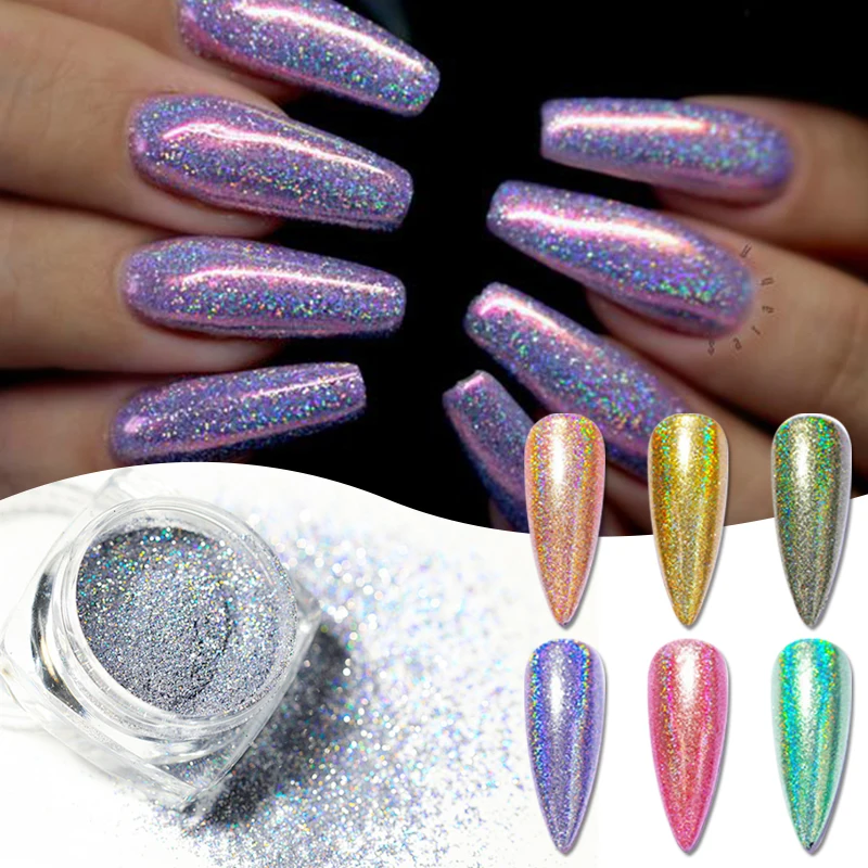 KARLASH Glitter for Nails Mix Color Holographic Nail Powder Chrome Star  Moon Flakes Supplies for DIY Manicure Body Decorations - AliExpress