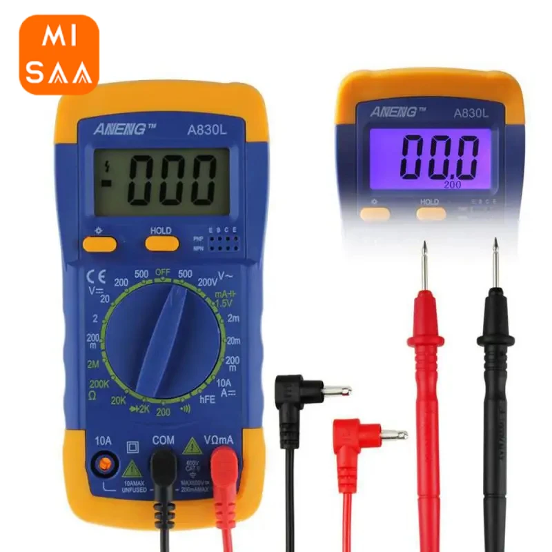 A830L Digital Multimeter AC DC Voltage Diode Freguency Multitester