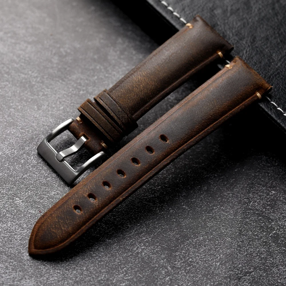 

Винтажный коричневый мягкий кожаный браслет ручной работы из воловьей кожи 18 19 20 21 22 мм