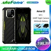 Ulefone Armor 22, 16 Гб 256 ГБ,6,58 дюймов FHD + ,64 мп Ночная камера,33 Вт,6600 мАч,4G,Android 13,NFC,2.4K,120Hz 1