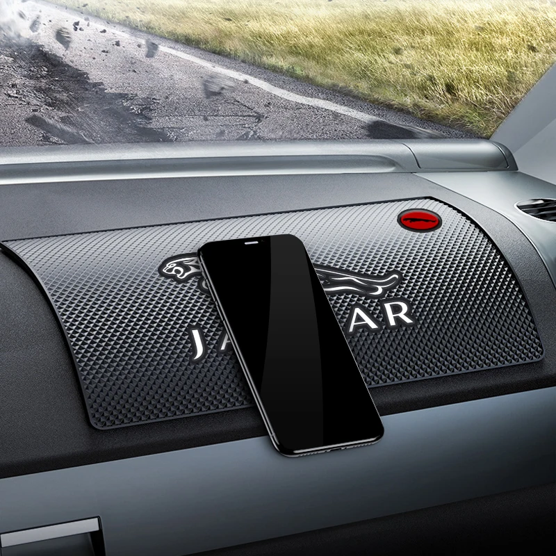 Car Dashboard Mat New Car Dashboard Sticky Anti-Slip PVC Mat Auto Non-Slip Sticky Gel Pad For Jaguar-XE XF F-PACE I-PACE E-PACE F-PACE S-TYPE