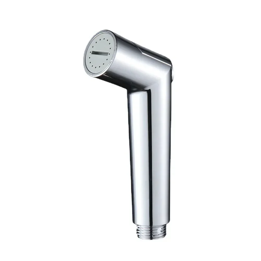 Faucet Sprayer Hand Held Bidet Cleaning Nozzle For Bathroom Self Cleaning For Washing Press-Silver Durable