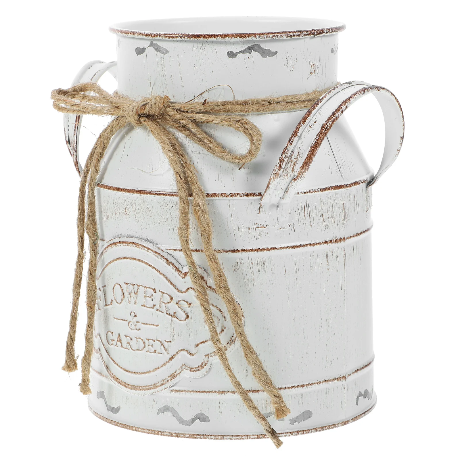 

European Style Flower Pot Flowerpot Vase Retro Plant Iron Planters Vintage Decor Bucket Garden Supplies Desktop