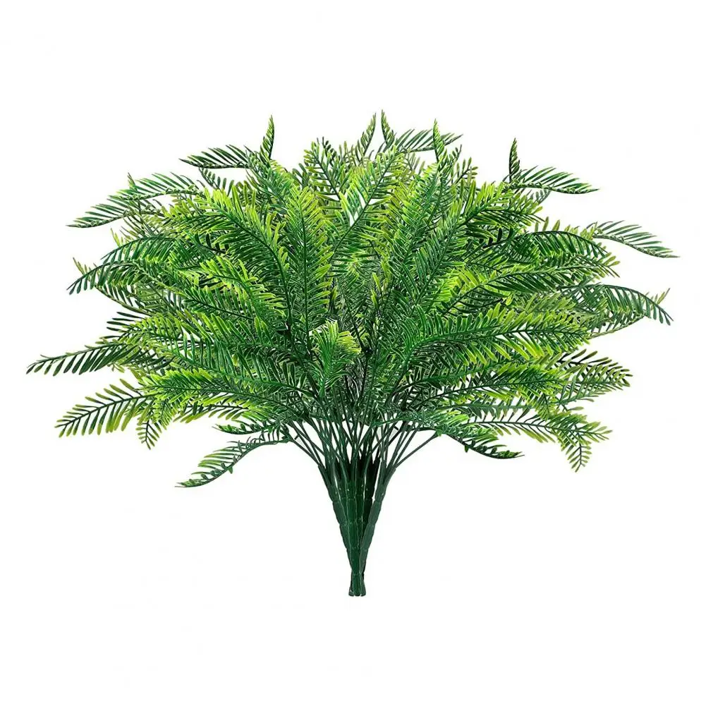 1Pc Artificial Plant Long Lasting Fake Plant Not Wither Decorative Fake Persian Leaf Plastic Fern Home Balcony Decoration