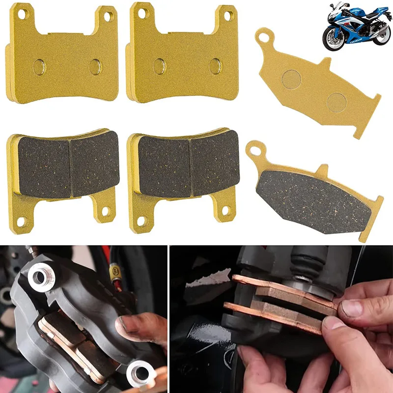 

Front and Rear Ceramic Disc Metal Brake Pads Set Fit for Suzuki GSXR600/750, GSXR1000,GSX1300,DL1000 V-Strom, FA379HH FA419HH
