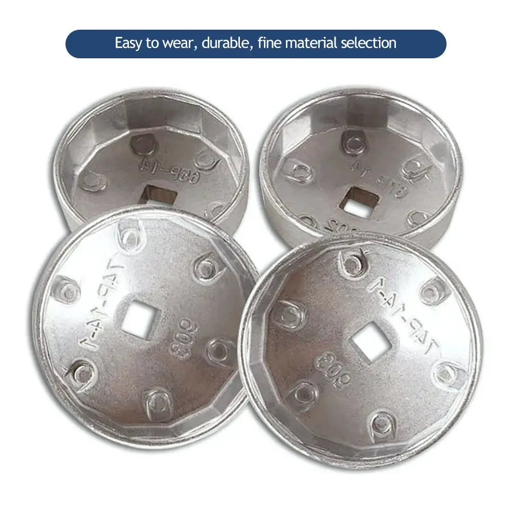 Oil Filter Wrench Replacement for Mercedes Benz 74mm 14 Flute Aluminum Oil Filter Wrench Socket Remover Tool Car Accessories