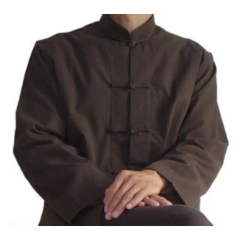 Chinese Traditional Clothing Kung Fu Clothes Cheongsam Shirt Long Sleeve For Men Chinese Tang Suit