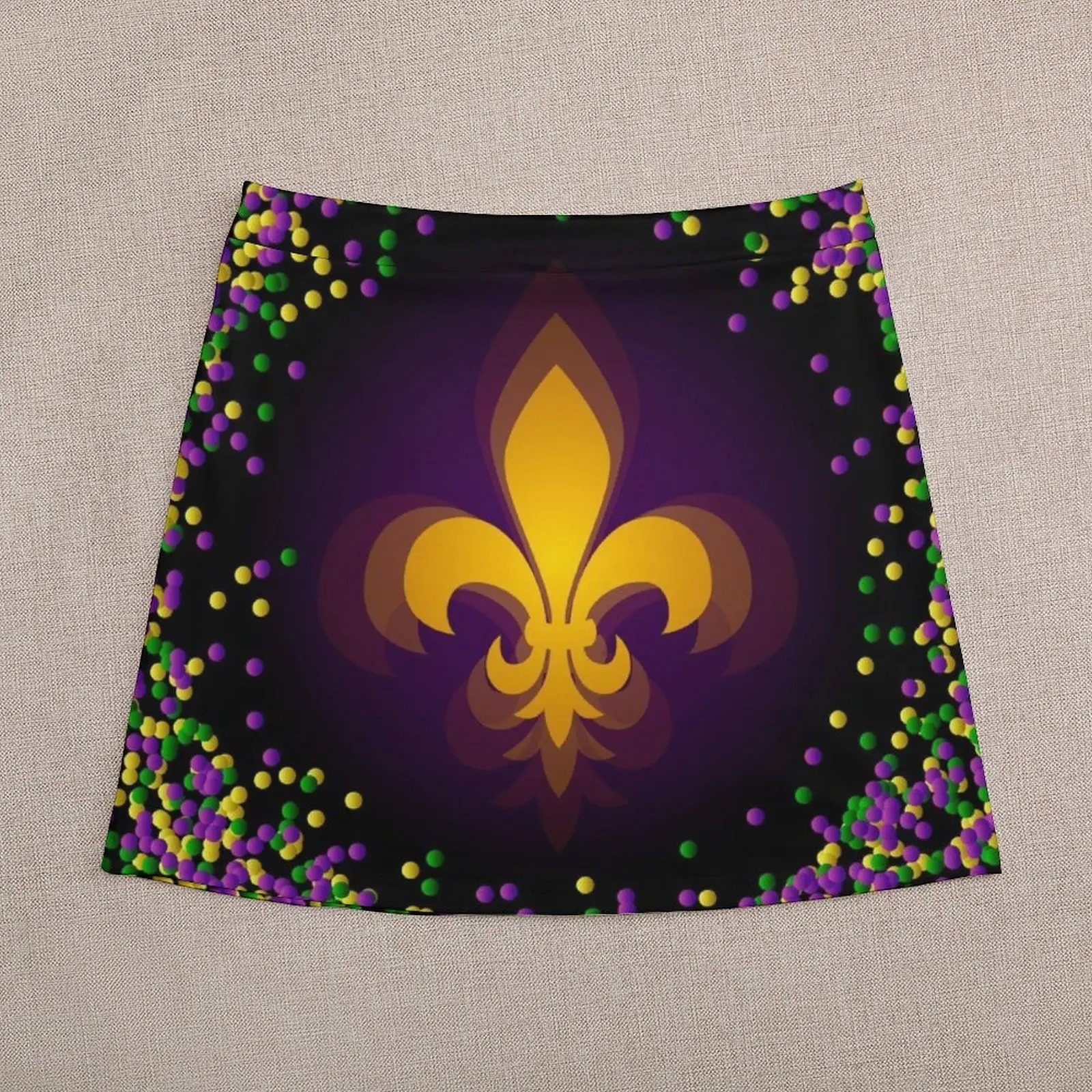 Mardi Gras Mini Skirt korean women's clothes fairy grunge