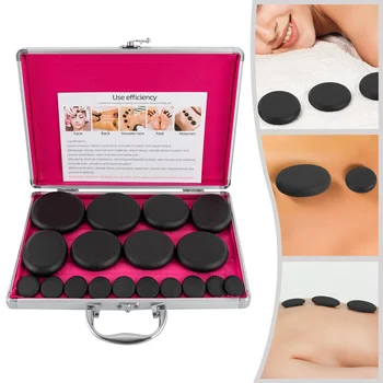 Massage Stone Heater Box Set with Natural Basalt Stones, Multiple Sizes for Hot Stone Therapy, Ideal for Relaxation and Circulat 5