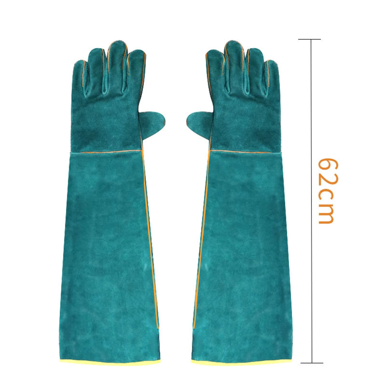Pet Protective Gloves Anti-Bite Long Leather Catch Dog Cat Reptiles