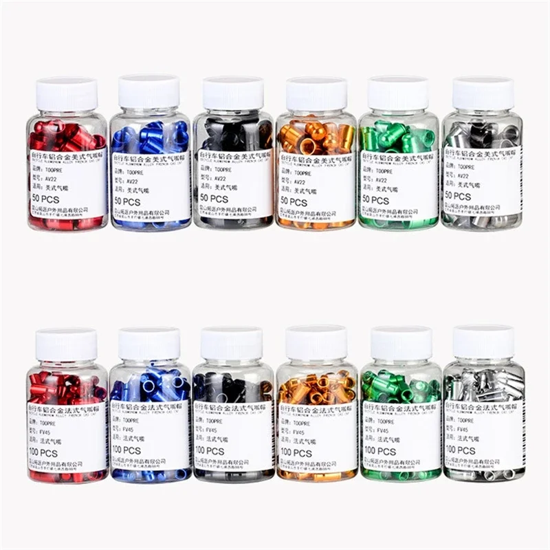 

TOOPRE Mountain Bike Ultra Light Aluminum Alloy Tire Valve Cap Iamok Schrader/Presta Valves Dust Cover Bicycle Accessories