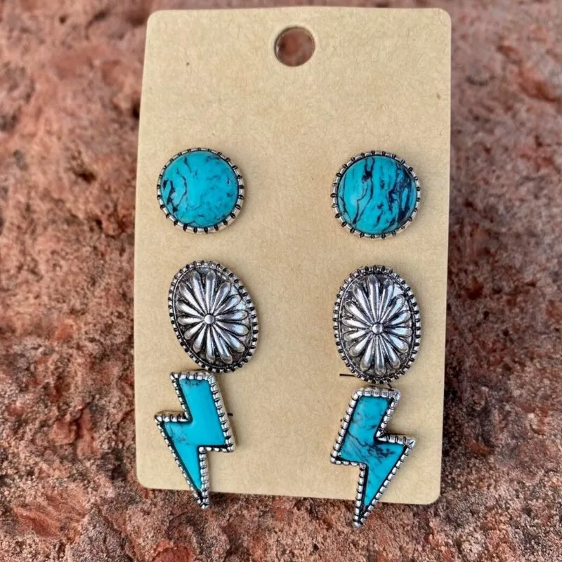 Fringed Leather and Concho Earrings with Choice of Conchos