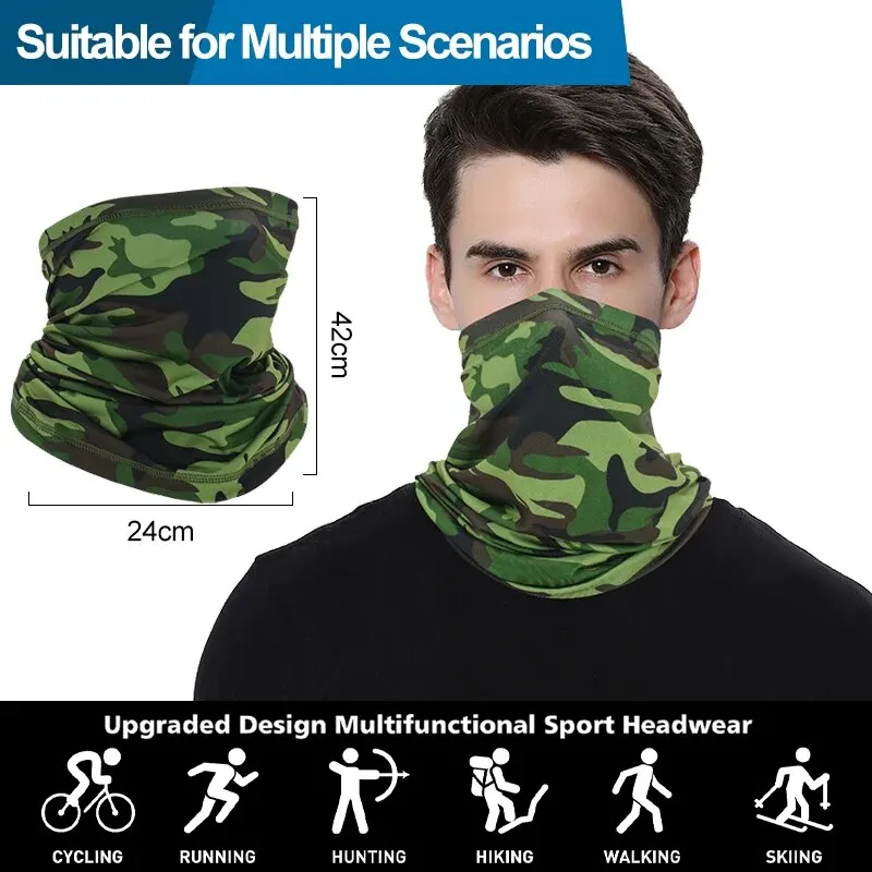 Cycling Face Masks Ourdoor Cycling Riding Scarf For Motorcycle Men Women Neck Cover Sports Fishing Magic Bandana Headwear Turban