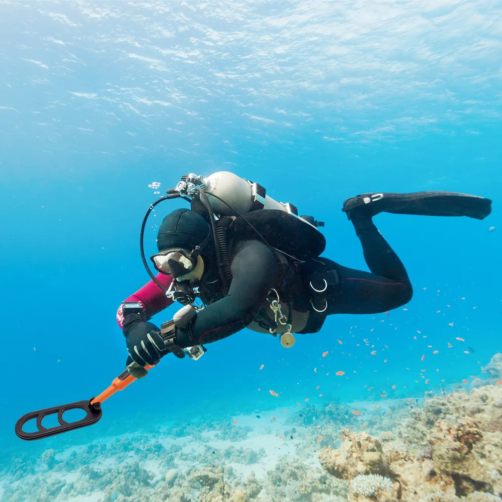 Waterproof Dive Metal Detector Folding Version Pulse Coil Underwater Pulse Scan Pinpointer Q20 Scuba Detecting 6