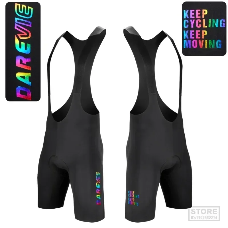 

DAREVIE Cycling Bib Shorts 2024 Seamless One-piece Men's Bretelle No Leg Gripper Soft Men Pro 7H Ride