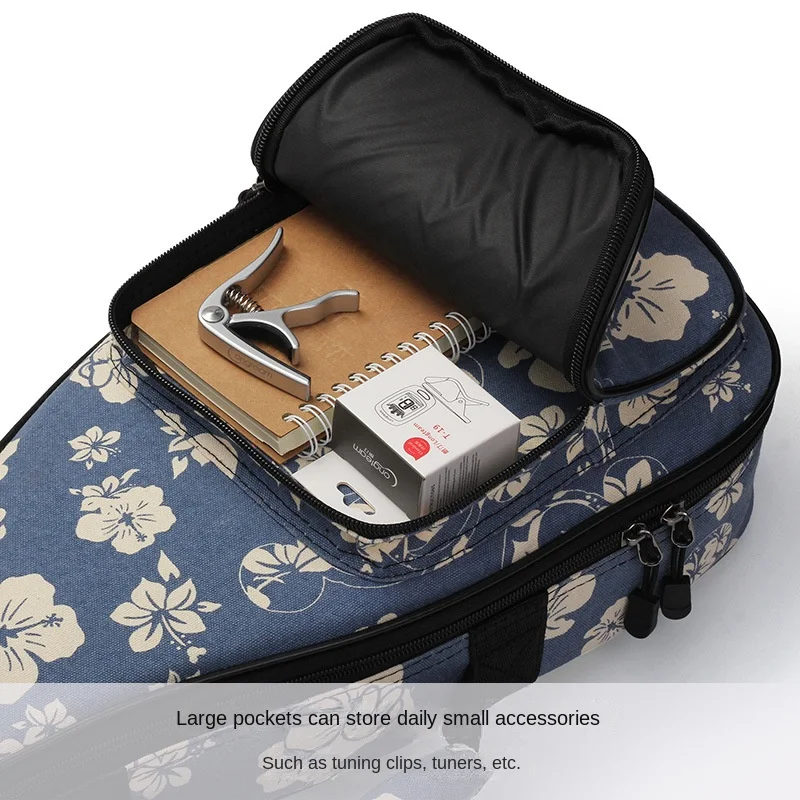 Cotton Thicken Pad Soprano Concert Tenor Baritone Ukulele Bag Guitar 30 Inch Backpack Handbag Ukelele Gig Case