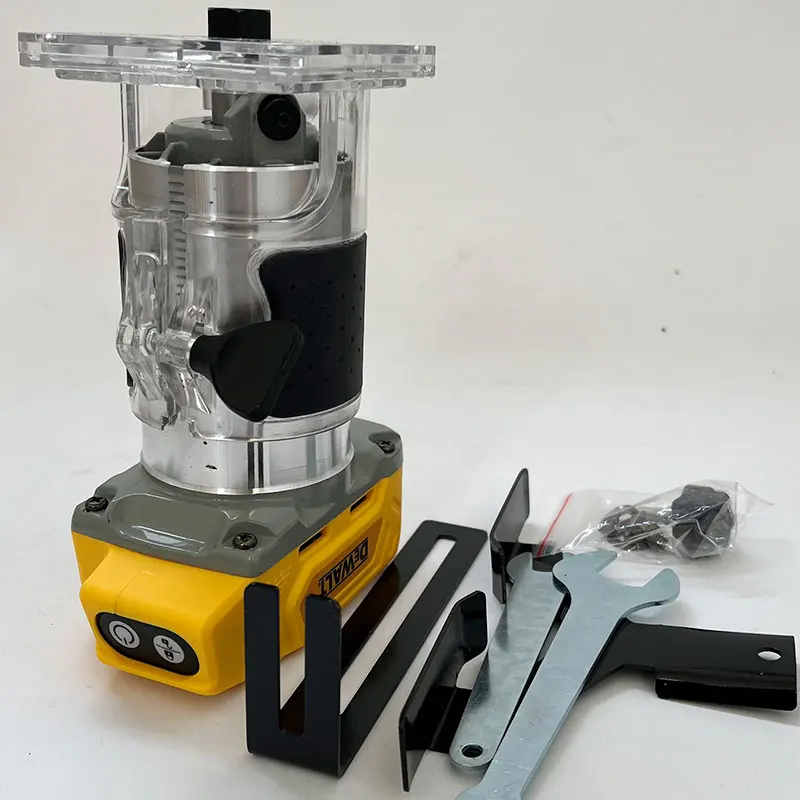 Dewalt 33000RPM Brushless Electric Trimmer Cordless Woodworking Trimming Machine Wood Router Milling Engraving Slotting Machine electric power tools