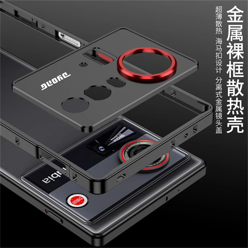 Enhanced Cooling Aluminum Alloy Phone Case with Camera Protection