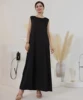 Women Slip Dress Inner Basic Sleeveless Maix Dress Satin Summer Causal Long Abaya Islamic Clothing
