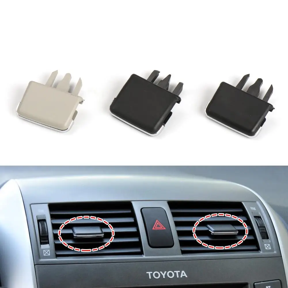 

Car Left Right Center Fresh A/C Vent Grille Louvre Blade Slice Air Conditioning Leaf Clip For Toyota Corolla 2007-2013