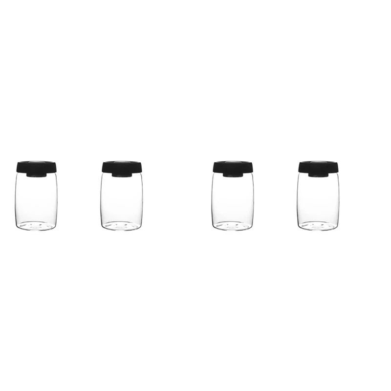 

4X Coffee Bean Storage Container Glass Vacuum Jar Sealed Nordic Kitchen Storage Snack Tea Milk Powder Container L