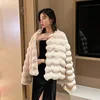White Fur Coat for Women 2023 Autumn and Winter New Style Short Imitation Fur Plush Collarless Top Short Top Warm and Trend 4