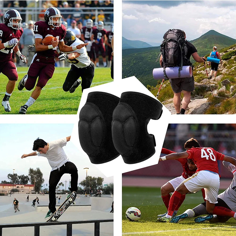 1 par športnih ščitnikov za kolena proti trkom, gobice, nogomet, košarko, Fiess, zaščitna oprema za rolanje in drsanje, proti padcem_voghion.com