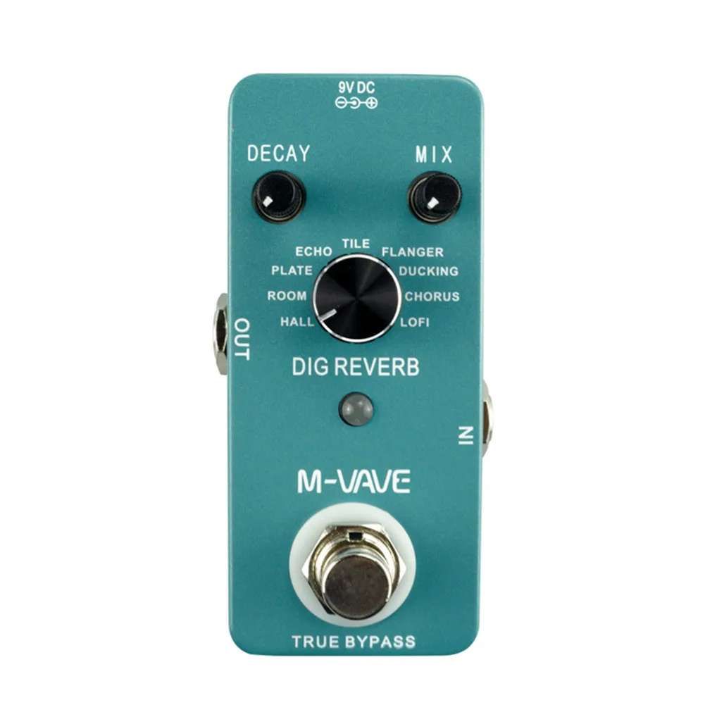 

Digital Guitar Effect Pedal Effect Pedal Effect Pedal M-VAVE DIG REVERB Professional 9 Reverb Types Brand New High Quality