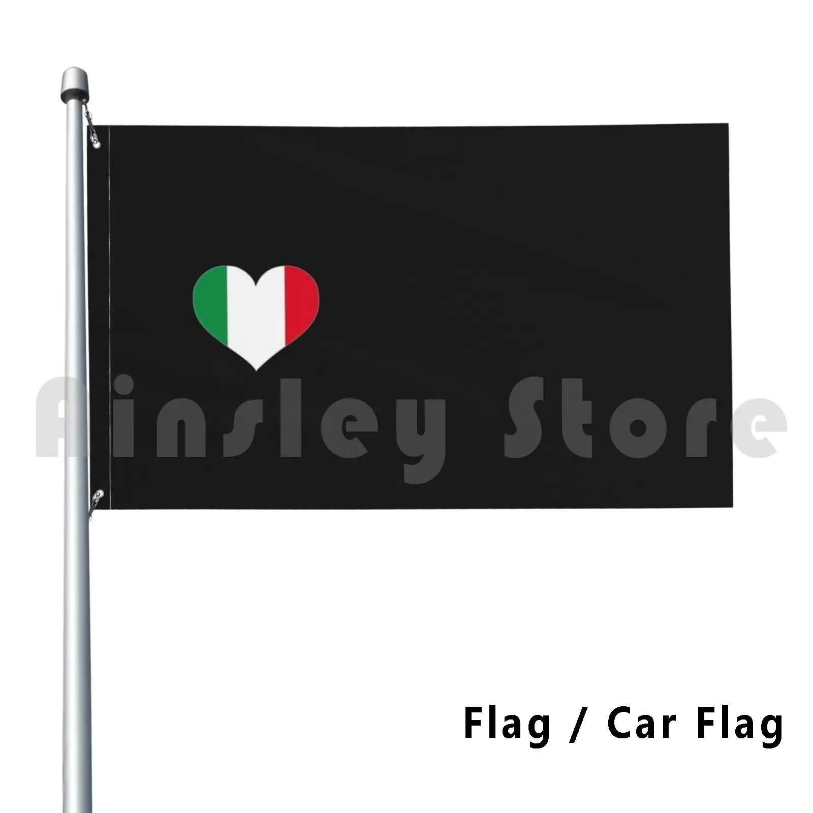 Italy Heart Flag Face Flag Car Flag Printing Custom Protective Protective Quarantine Nurse