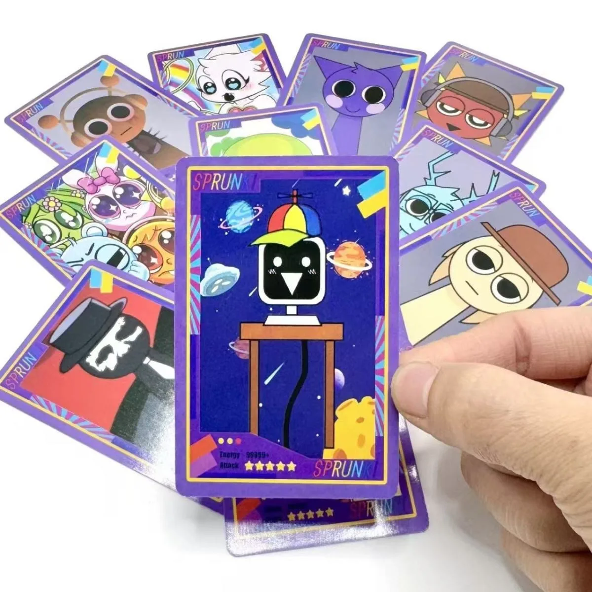 54pcs Incredibox Sprunki Double Sided Printing Card Cartoon Lomo Cards HD Photocard Kids Gift Collection Cards kpop photo cards,photo cards,comics photo cards,manga photo cards